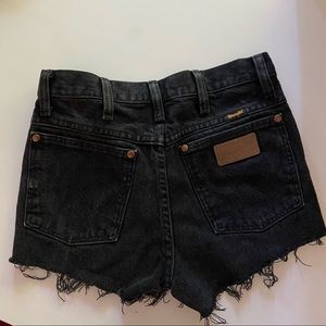 Wrangler Vintage Denim Shorts Black